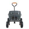 Poly Garden Dump Cart Heavy-duty Yard Carts and Wagons 4 cu.ft 600 lbs