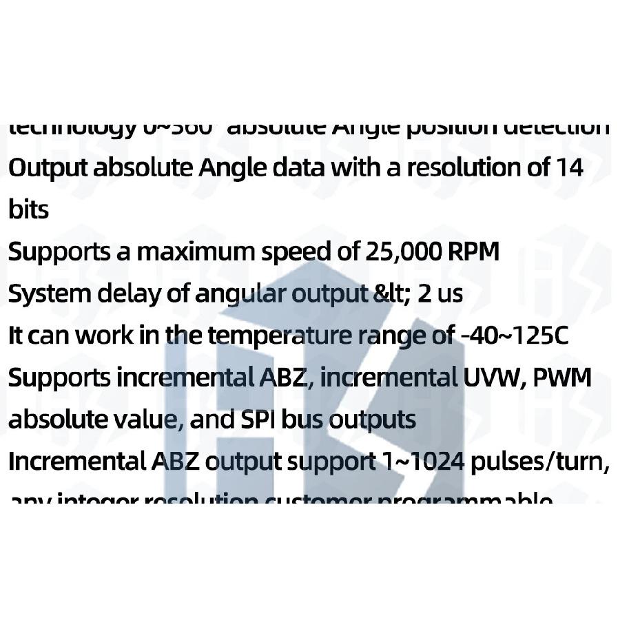 MT6816 high-speed and high-precision magnetic encoder magnetic induction angle measurement sensor module