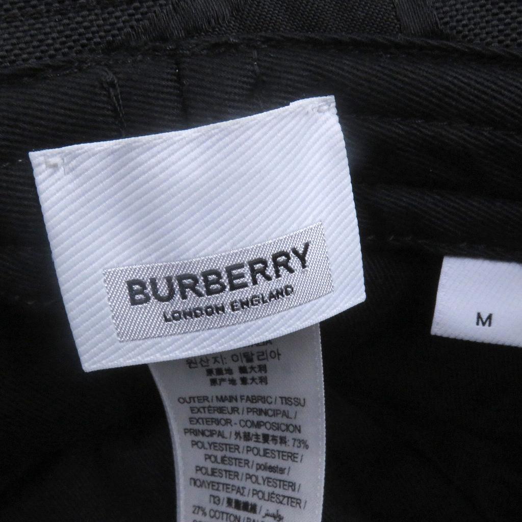Excellent BURBERRY Hat TB Logo All-over Print Bucket Hat with Metal Logo Used