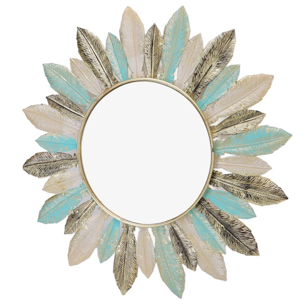 Metal Wall Decor Modern Minimalist Hanging Feather Wall Art Sculpture for Bedroom Living Room Study