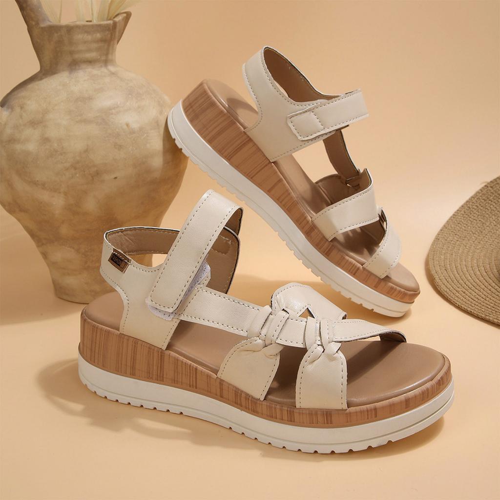 Sandali Donna Estate Scarpe Ortopediche Suola Spessa Sandali Romani Comodi per Piede Largo Sandali da Spiaggia Sandali con Soletta Morbida Scarpe Casual Estive