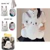 Cute And Fluffy Cartoon Ghost Plush Backpack For Women 20-35l Capacity, Ideal For Casual Travel