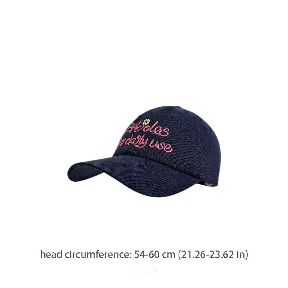 Casual Creative Embroidered Baseball Cap Flower Letter Cartoon Baseball Hat Peaked Cap Fashion Cotton Baseball Cap Street