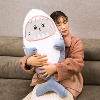 Huggable Žralok Plyšové hračky Dětský Polštář na spaní Cestovní společník Dárek Hračka Krásné plyšové zvířátko Ryby pro děti