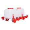 Chicken Waterer 10L Large Capacity Top Fill Poultry Water Feeder with 10 Water Cups for Duck Goose