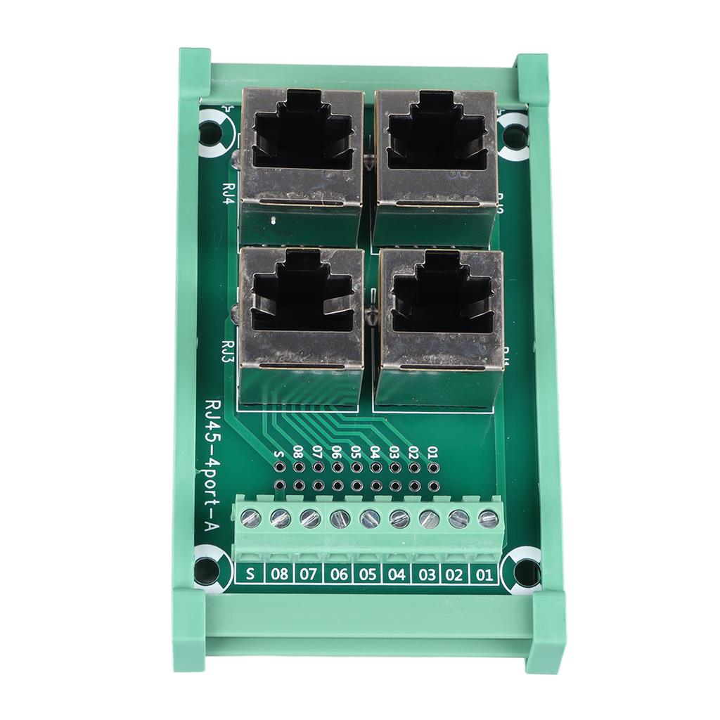 4 Way Buss Board 0.5A Parallel Rail Mount Interface Module Terminal Block Connector for Homes Offices Factories