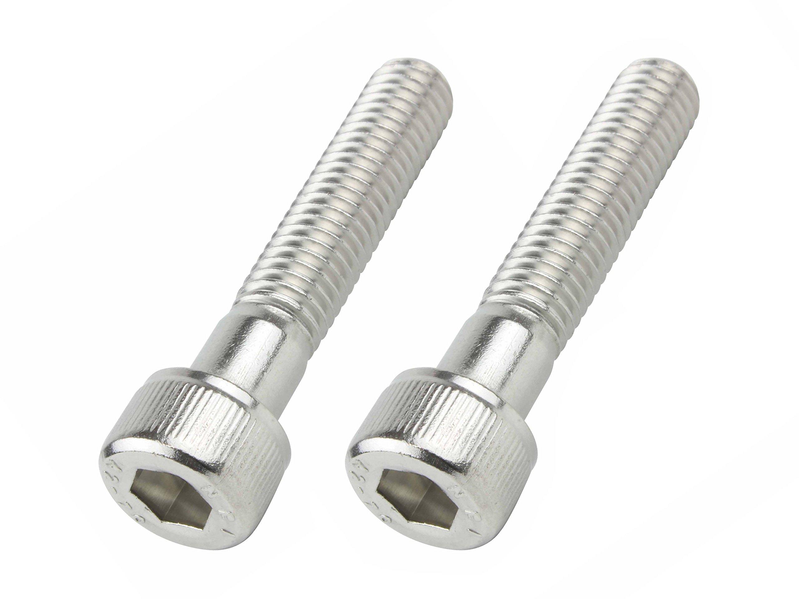 POSH FAITH Motorcycle Supplies Cap Bolt Stainless Steel 2 Pieces M8×40 серебряный