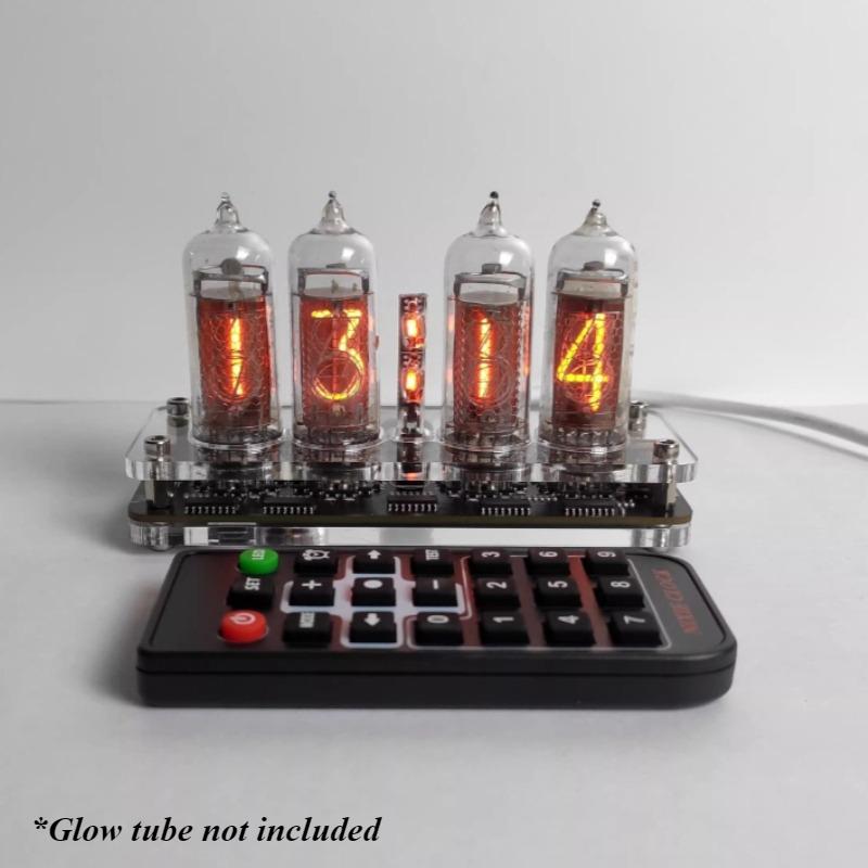 4 Digit IN14 True Glow Tube Clock Base Nixie Tube Motherboard Accessory Electronic Clock Maintenance Desktop Decoration Ornament