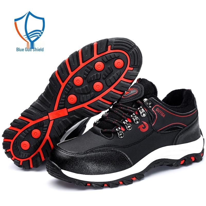 Lan'oudun 8164 Men's Steel Toe Puncture-Resistant Winter Safety Shoes