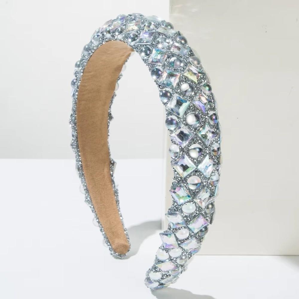 Full Rhinestone Rhinestone Hairband Korean Style Elegant Hair Accessories For Women Gift