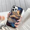Camping Illustration Coque Shell For iPhone 17 Air 15 16 14 13 12 Pro Max 11 Pro Max Plus Phone Case Cover