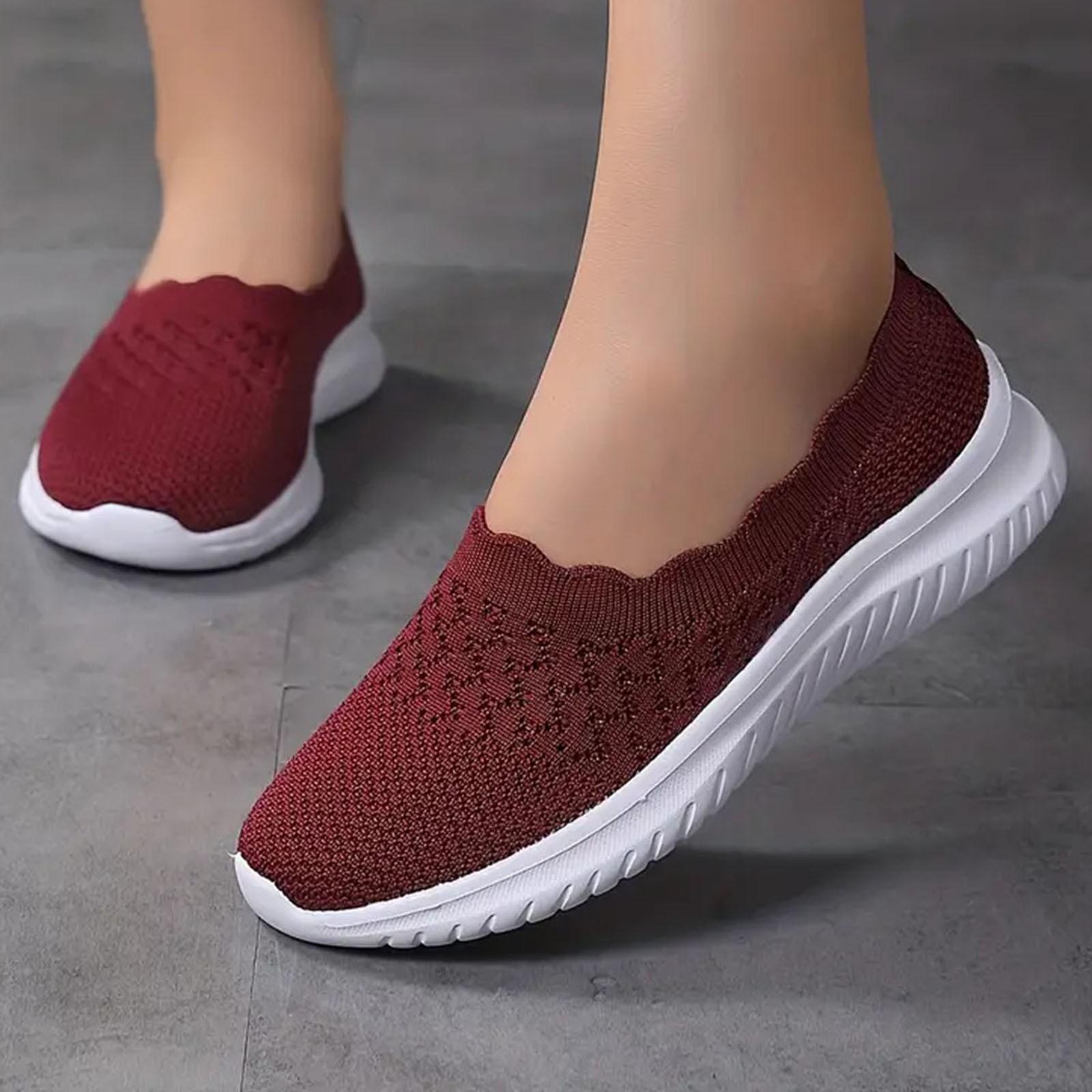 

Сандалии на плоской подошве для комфорта, отдыха, женщин, слипоны, мягкая подошва, удобная обувь для путешествий, кожаные туфли для отдыха, модная обувь большого размера для женщин 45 красный