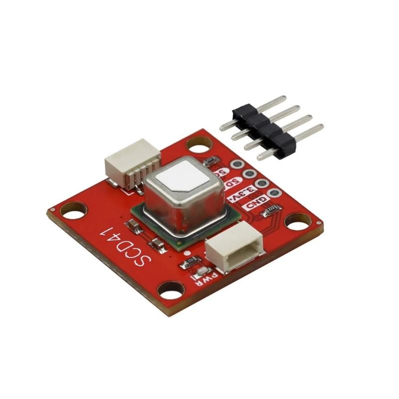 Kompaktes SCD41 CO2-Gassensor-Modul mit weiten Spannungsbereichen, I2C-Kommunikation, stromsparendem Design, Gasdetektoren