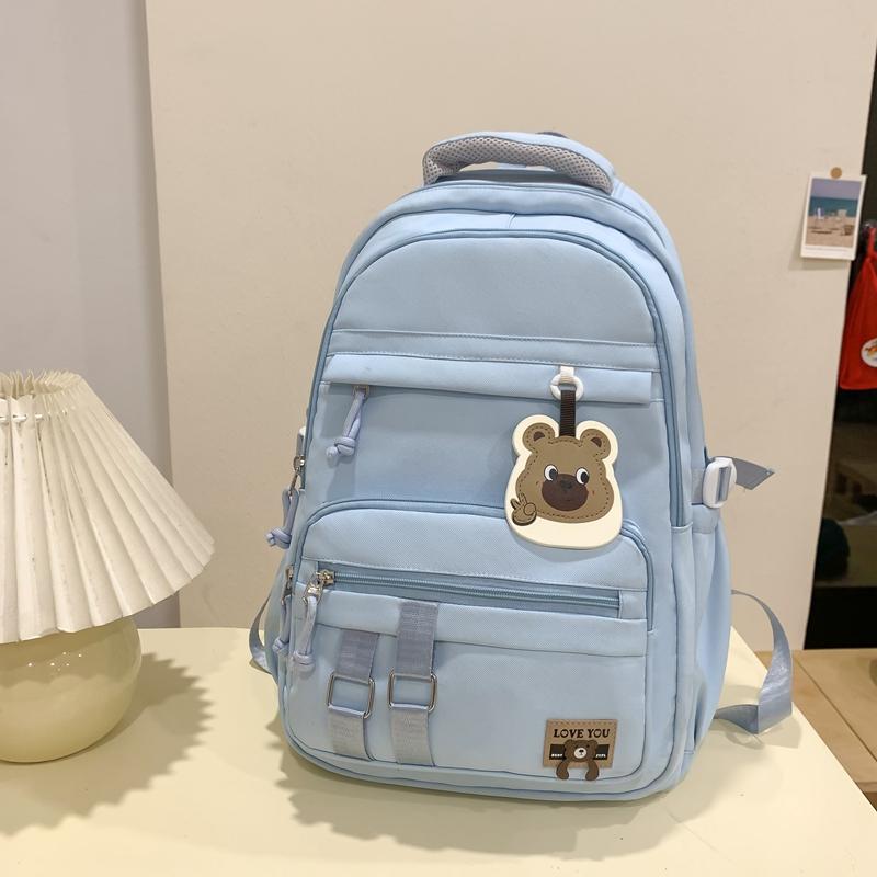 Школьный женский дорожный рюкзак контрастного цвета — фото 13