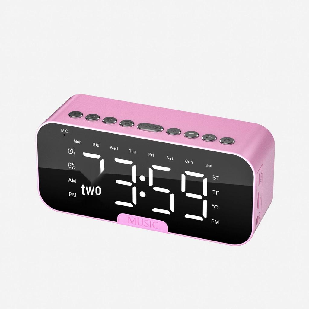 New Private Mold Bluetooth Speaker Alarm Clock with Mini Card Slot