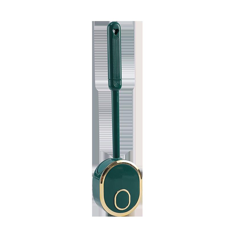 Wall-Mounted Silicone Toilet Brush - Corner-Free Cleaning зелёный