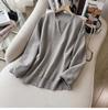 Women's V-Neck Knit Set - Autumn Fashion, Solid Color Two-Piece Trousers and Top