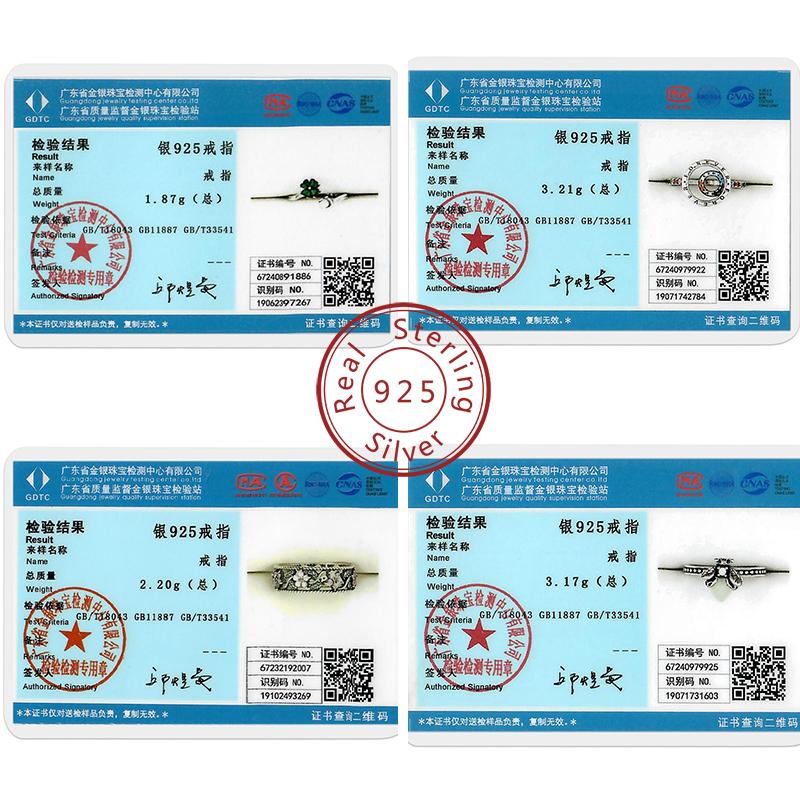 Rings Sales 925 Silver Love Heart Sun Moon Star Iris Adjustable Rings For Women Wedding Birthday Party Jewelry Gift