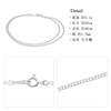[Shinjuku Gin no Kura] Silver 925 Curb Chain Double Wrap Bracelet for Men, Approx. 1.7mm Wide, 20cm, Simple, Large