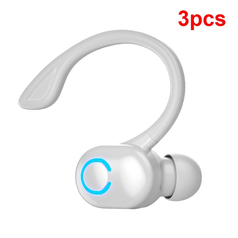 3pcs Bluetooth Earphone Wireless Headphone With Mic Ear-hook In-ear Earphones HD-Call HiFi Sport Outdoor Headset For
