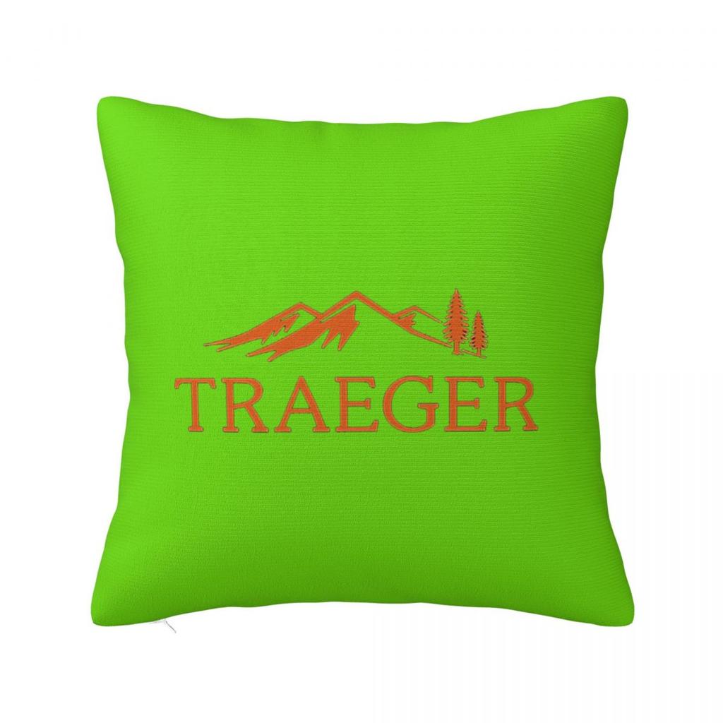 Traeger Pellet Grill Smoke BBQ Essential Square Pillowcase Cushion Cover Pillow Case Throw Pillow Cover for Home Bedroom Car