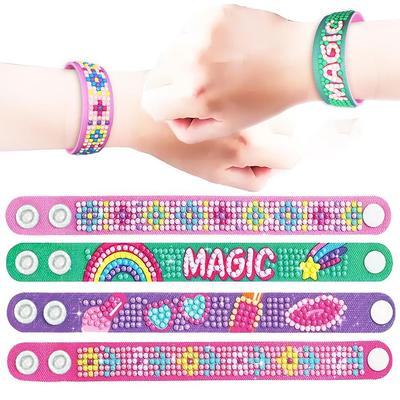 2-Pack EVA 5D Diamond Painting DIY Children's Bracelet Kit