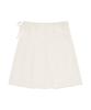 COVERNAT WOMAN Pleated Midi Skirt Ivory