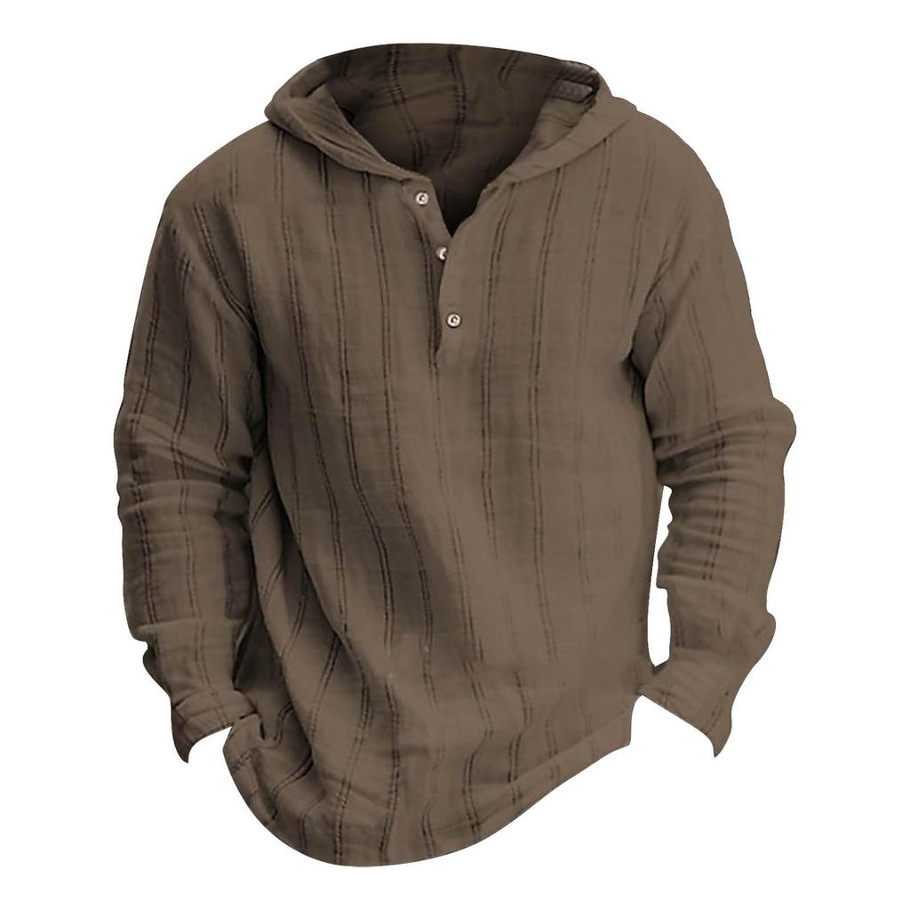 Hoodies Für Herren, Leicht, Langärmelig, Leinenhemden Mit Kapuze, Einfarbig, Pullover, Lässiger Kordelzug, Modisch,