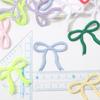 Attachable Polyester Bows Applique For Clothing Accessories DIY Hair Decors Fabric Craft Supplies Design