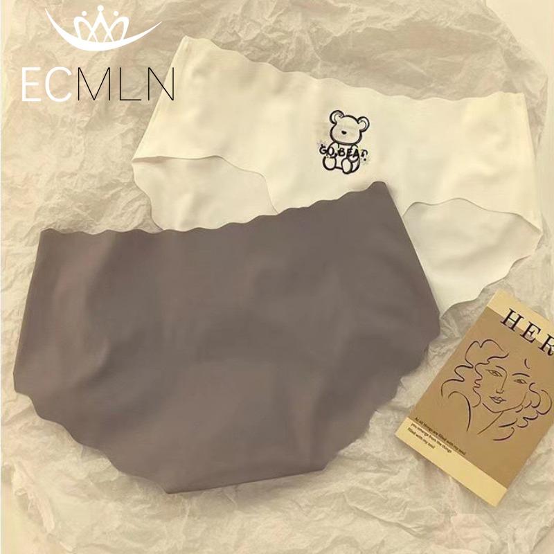New Girls' Teddy Bear Thin Ice Silk Underwear Panties Seamless Breathable Knickers Women's Cotton Crotch Triangle Underwear Briefs Underpants