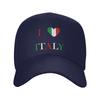 I Love Italy  Casual Baseball Cap  Outdoor Sports Trucker Hat Summer Sunscreen Women Unisex Streetwear Snapback Cap