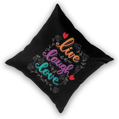 Almofadas Motivacionais Live Laugh Love Capas Quadradas para Almofada para x Polegadas Pacote para Sofá Cama Decorativo