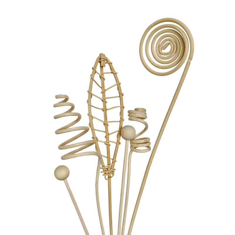 6PCS/ 9PCS Rattan DIY Floral Artificial Reed Diffuser Sticks Flower Set Rattan Reed Fragrance Aroma Diffuser For home Bedroom