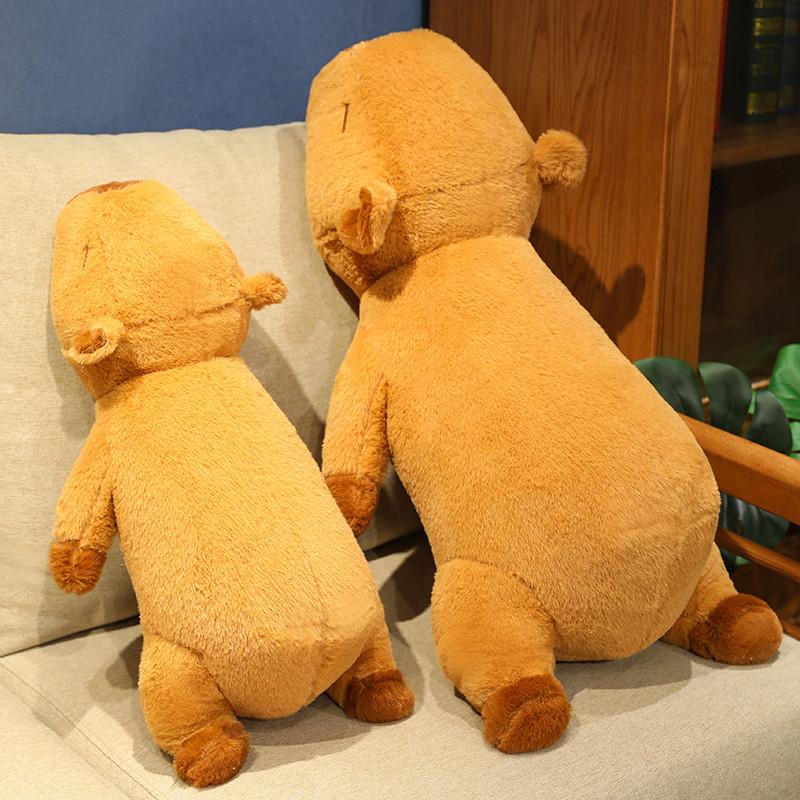 Kawaii Capybara Long Big Pillows Soft Animals Plush Capybara Toys Cute Plush Capybara Doll for Girls Birthday Gifts