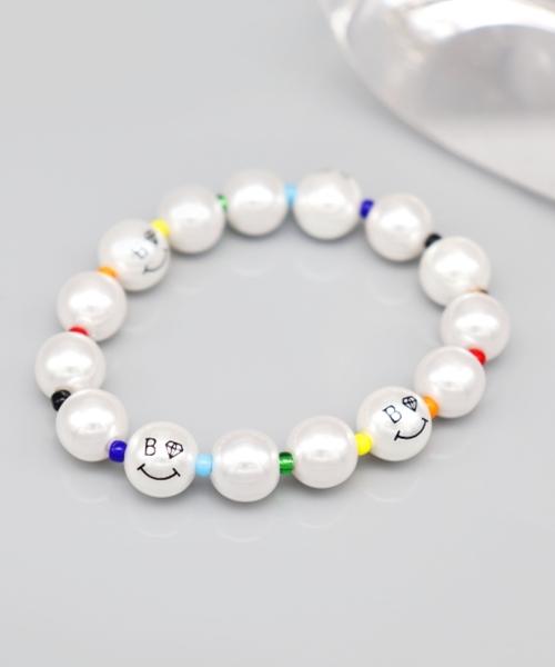 Bonbeau Pearl Smile Color Beads Band Bracelet