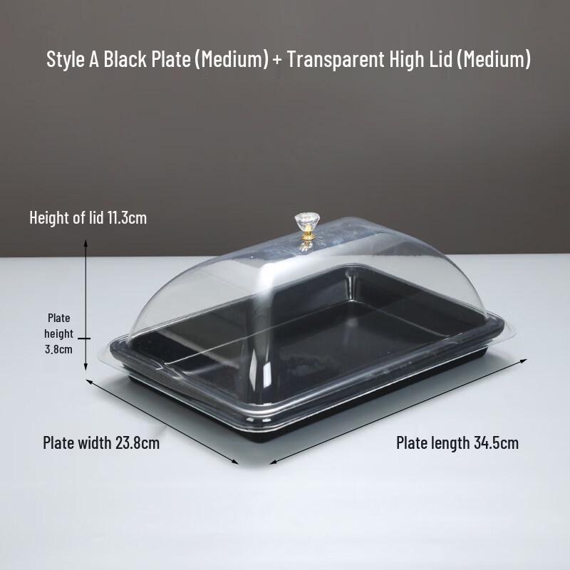 Jingbaodi Commercial Rectangular Melamine Display Tray with Lid