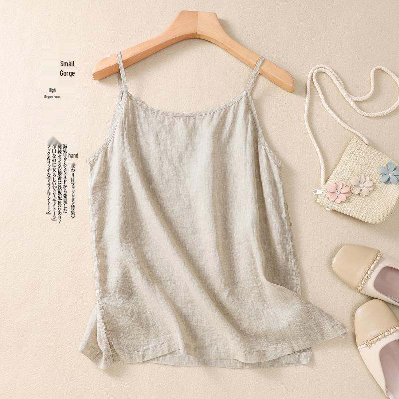 2023 Summer Lightweight Linen V-Neck Camisole