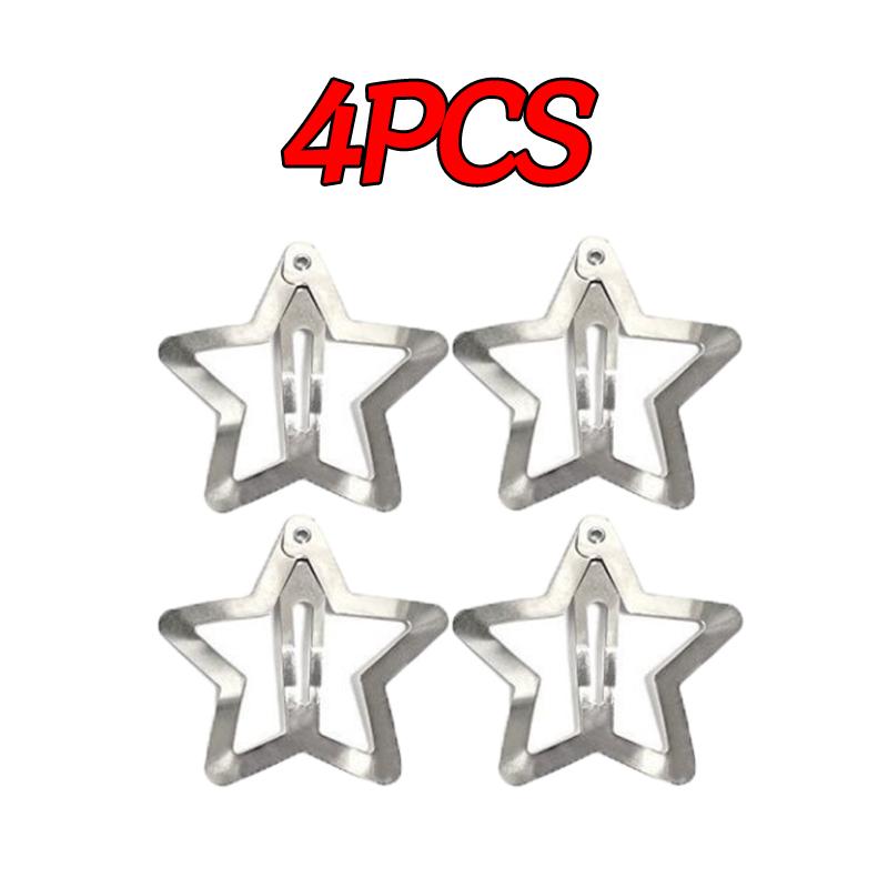 

Y2K Silver Star BB заколки для волос женские милые металлические заколки-звездочки заколки для волос заколки для волос заколки для волос аксессуары для волос головные уборы