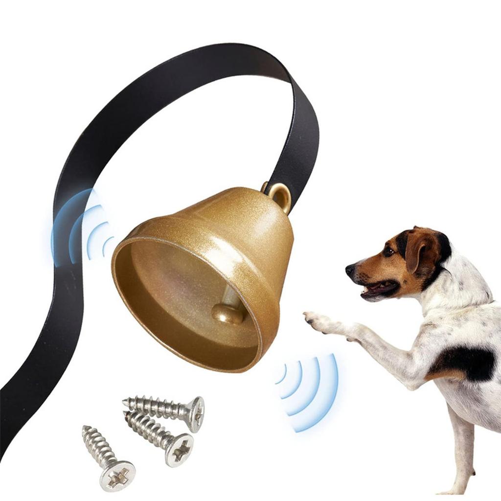 Metal Pet Dog Bell Retro Door Bell Training Doorbell Vintage Doorbell Wall Mounted Home Shop Decor