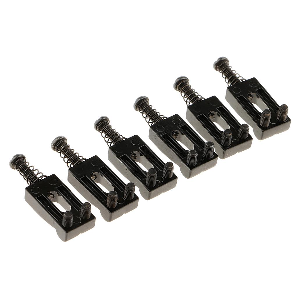Metal Guitar Bridge Roller Saddles Set Replacement Tremolo Bridge Saddles Electric Guitar Parts for DIY Kit and Vibrato