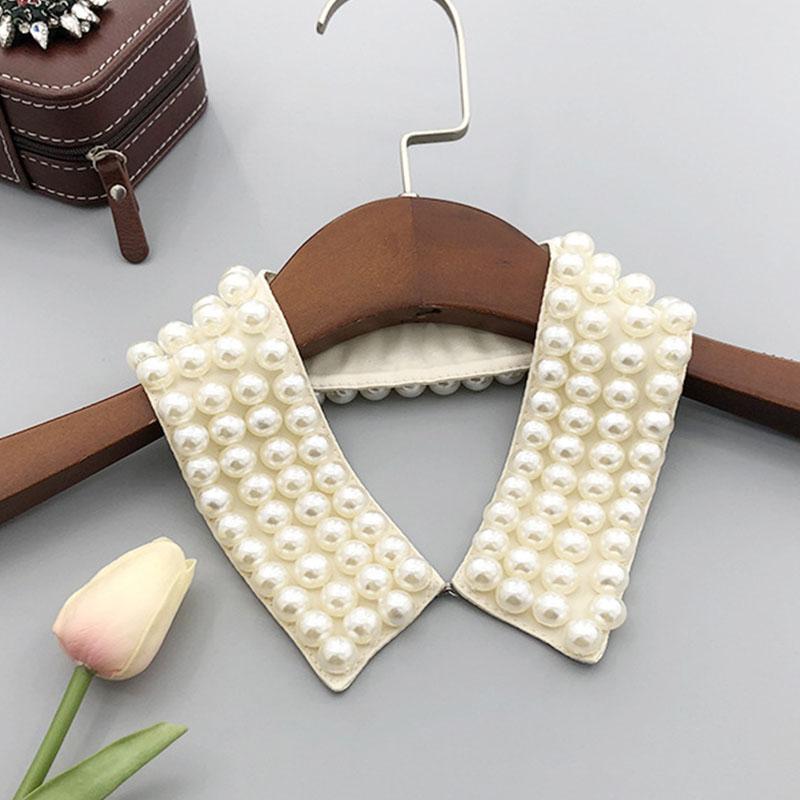 Pearl Women Shirt False Collars Crystal Removable Collar For Women Necklace Fake Collar Detachable Diamond Lacklace Nep Kraagie