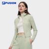 FUSION Women's Slim Fit Hooded Zip-Up Jacket
