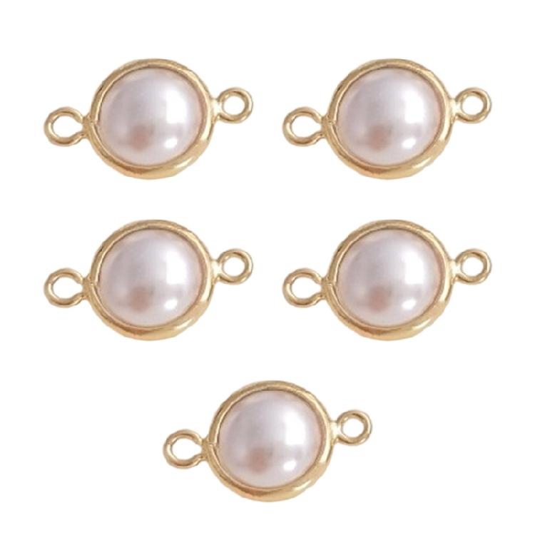 Set of 5 Unqiue Pearls Pendants Jewelry Component Pearls Jewelry Findings Suitable for Jewelry Bracelets and Necklaces
