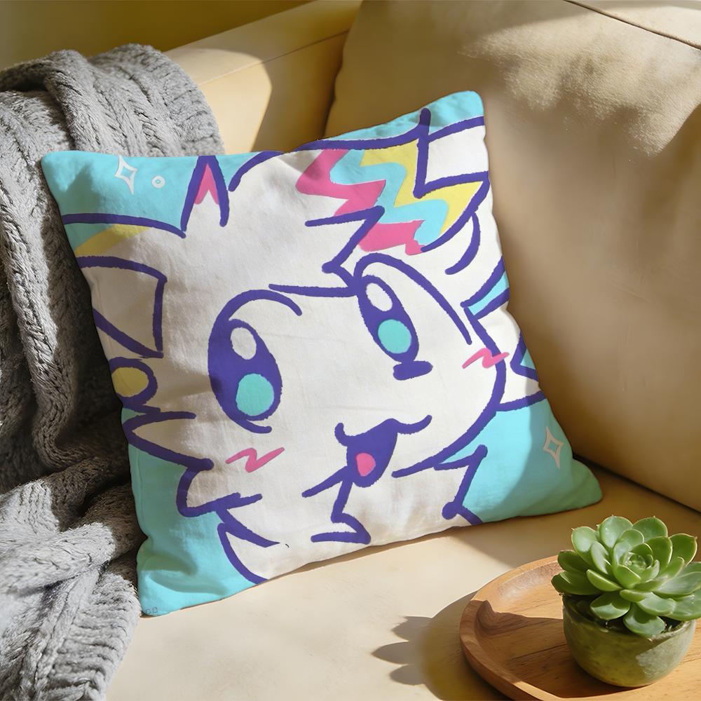 Cushion Cover  Washed Linen  Soft Breathable Decorative Case For Sofa Home BBoykisser Silly Cat Cute Pillow Cover