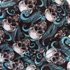 New Skull Pattern Double-sided Bucket Hat Street Hip-hop Hip-hop Hat Sun Protection Hat