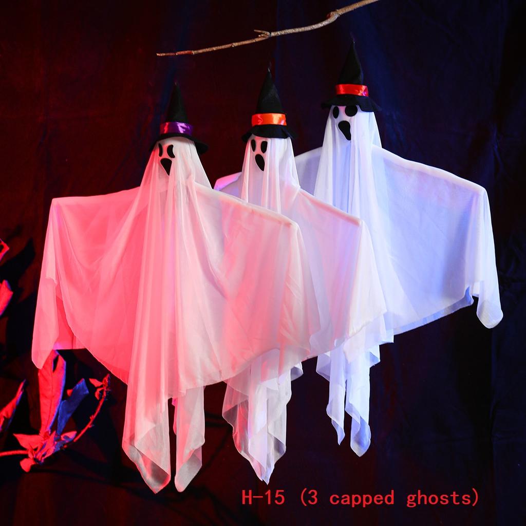 Flexibly Matched Halloween Decorations Halloween Skull Ghost Decoration Spooky Halloween Hanging Ghost for Haunted for Porch