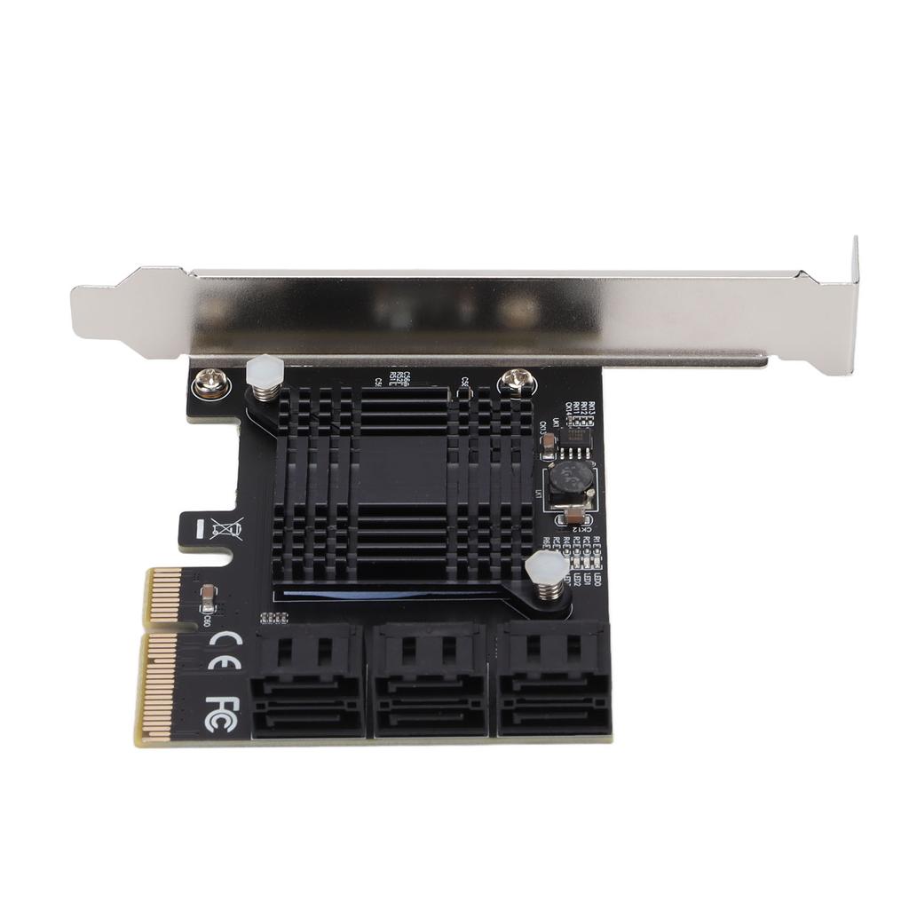 Sata Expansion Card Lightweight Portable ASM Chip 5 Connection Terminals PCB Expansion Card