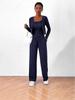2025 Autumn/Winter Women's European & American Cardigan Three-Piece Set - Casual Solid Vest, Inner Layer, Wide-Leg Pants.