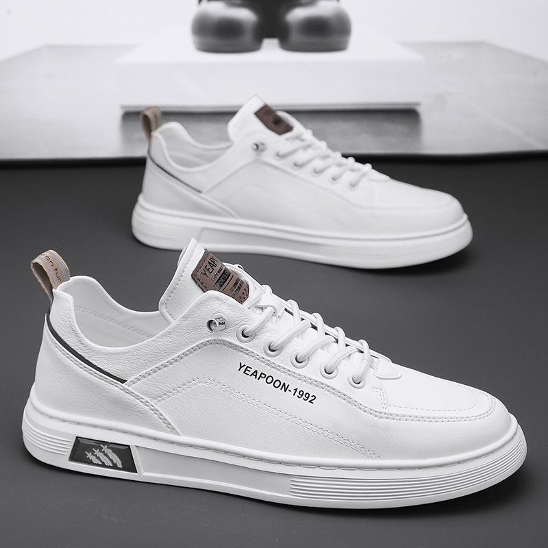 Spring Men'S Shoes New Breathable Little White Shoes Men'S Trend Versatile One-Pedal Board Shoes Non-Slip Student Sports Shoes