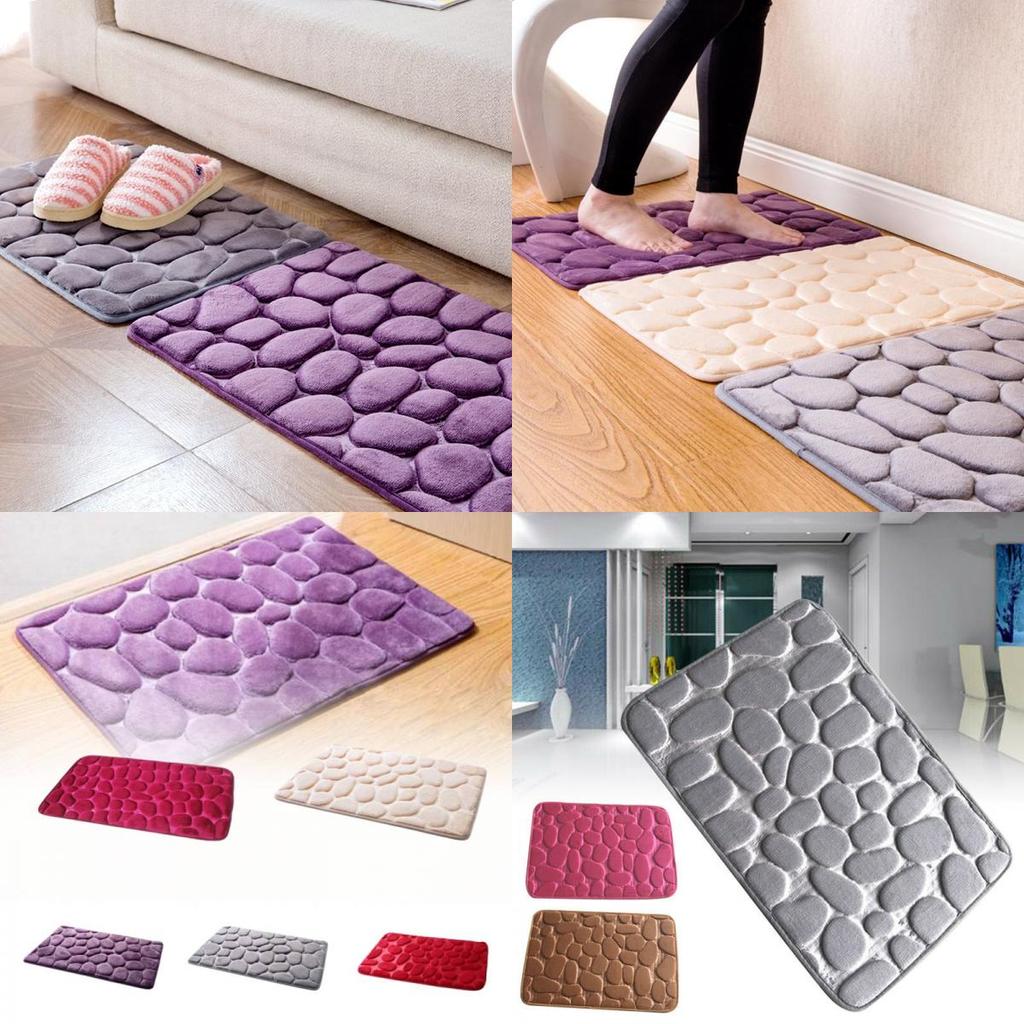 Ultra-absorbent Embossed Polyester Mat For Kitchen And Bathroom Floors